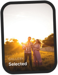 Client portal selected family gallery preview